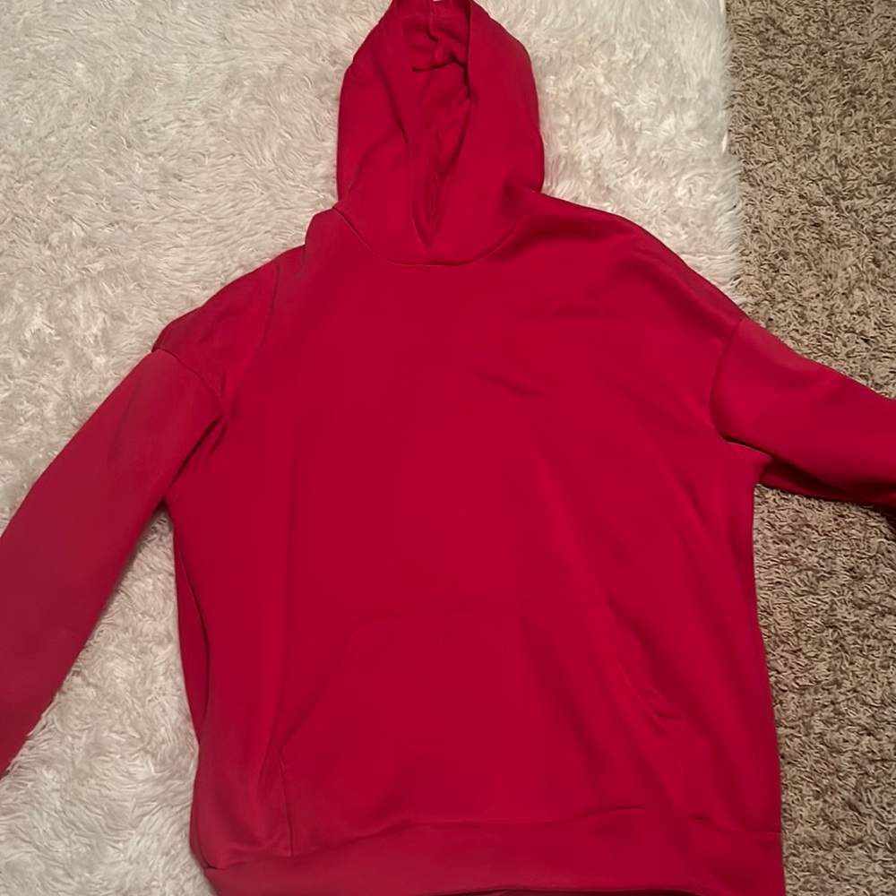 Neon pink hoodie